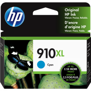 3YL62AN ...910XL...HP...  HIGH YIELD  CYAN  Ink Cartridge..Page Yield 825. - Product Image