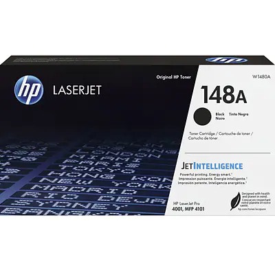 W1480A  HP 148A Black Toner  Page Yield 2900 - Product Image