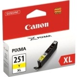 6451B001  CLI-251XL Canon Yellow  Ink  650 Pgs - Product Image