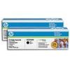 CC530AD OEM Genuine Hewlett Packard Laser Toner Cartridge, Black Twin Pack
