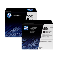CE255XD   DUEL PACK BLACK TONER High Yield12.5k - Product Image