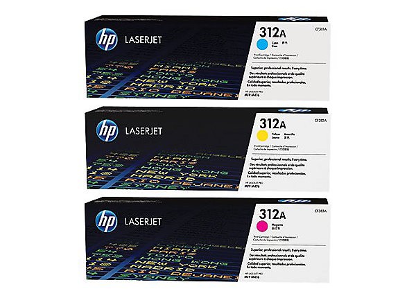 CF440AM  .. 312A ...  3-pack - yellow, cyan, magenta - Product Image
