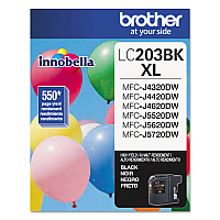LC203BK  BLACK  HIGH YIELD   Inkjet   Page Yield 550 each - Product Image