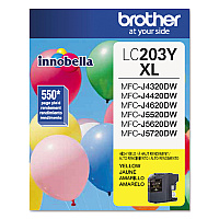 LC203Y Yellow HIGH YIELD  Inkjet   Page Yield 550 each - Product Image